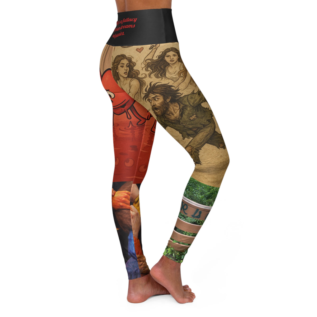 H. Love iS Dead Yoga Leggings
