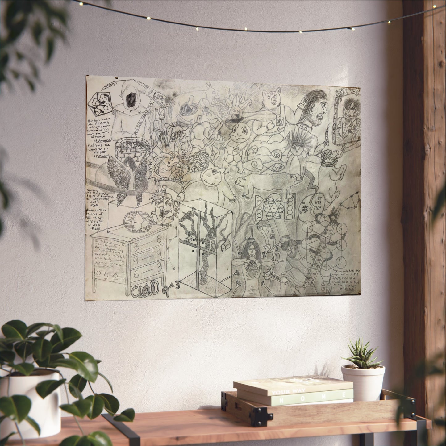 Cloud 9^3 Poem Art Posters