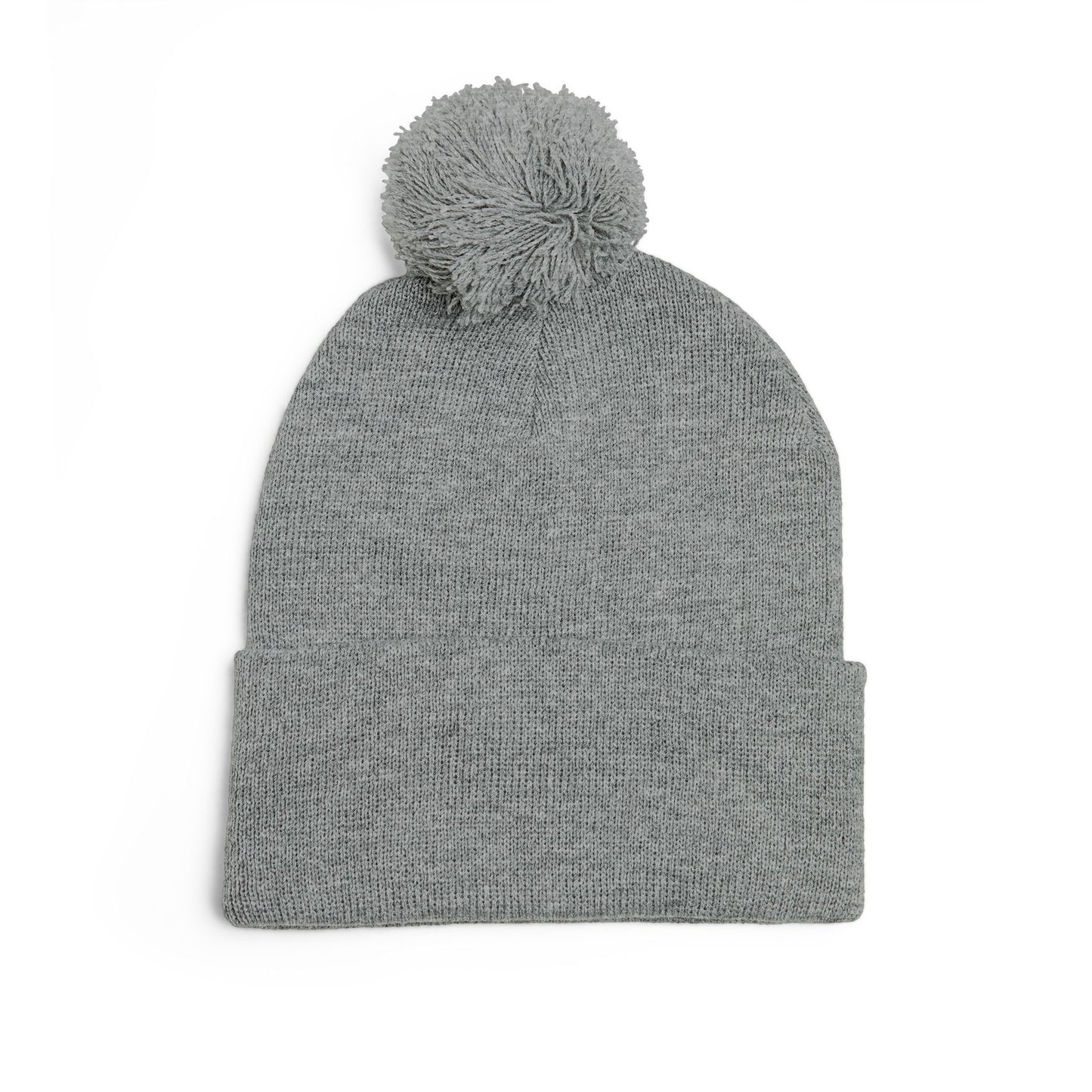 Y. Drip Drip White Pom-Pom Knit Cap (Embroidery)