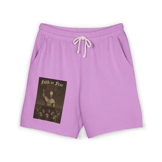 I. Faith or Fear Lightweight Fleece Sweat Shorts