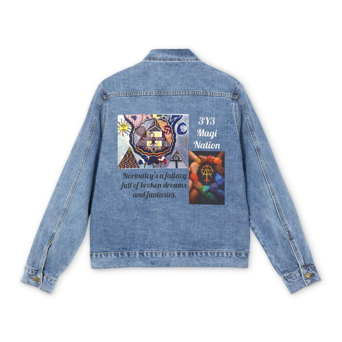 E. 3Y3 Magi Nation Denim Jacket