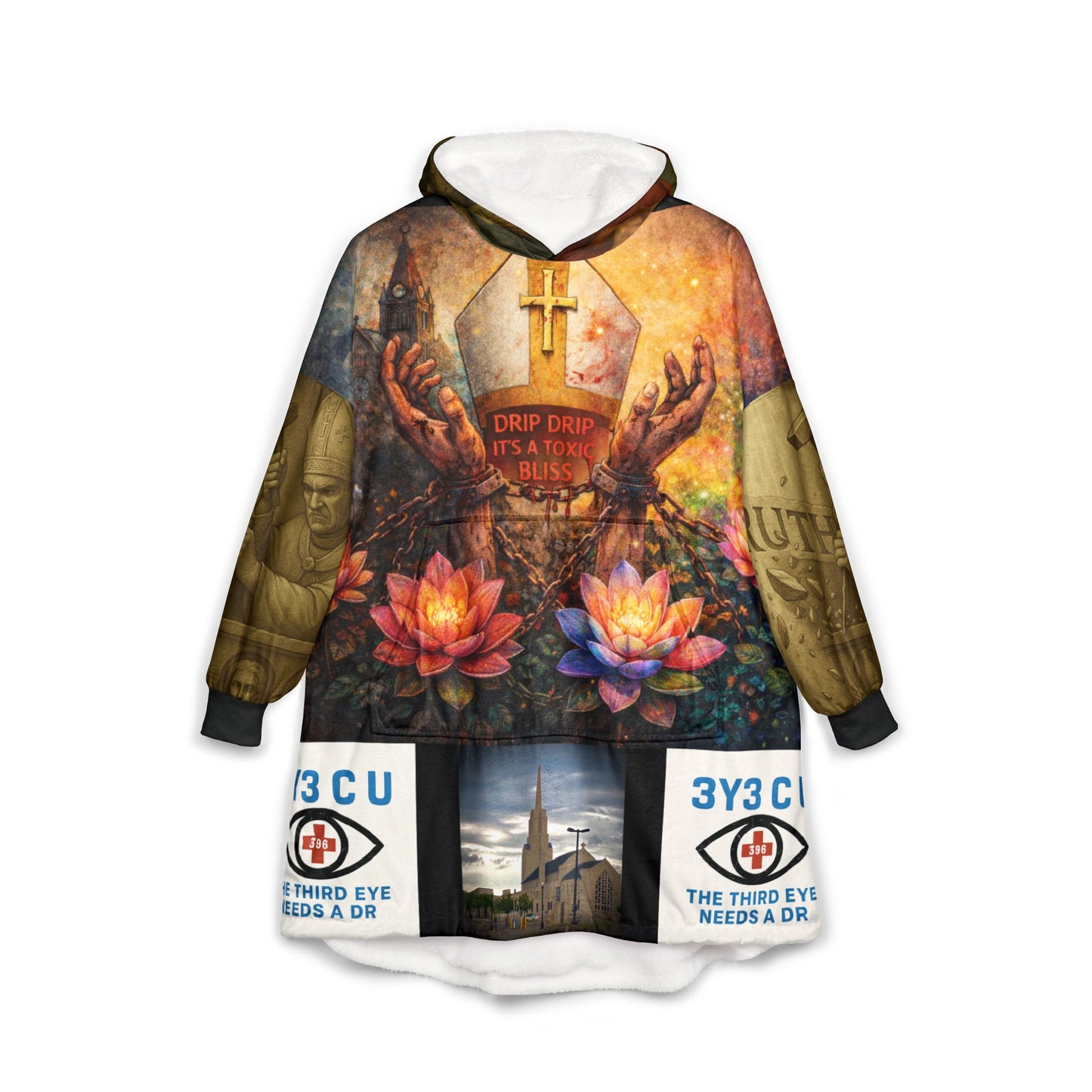 F. Doctrine Built On Bones Hooded Blankie