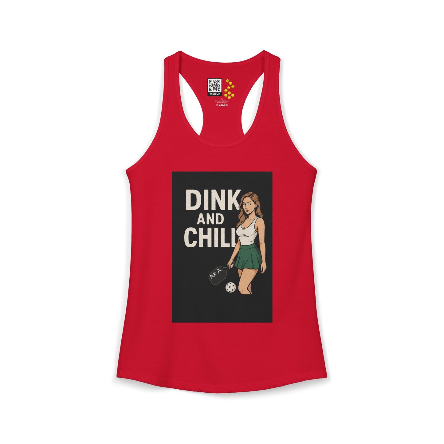 Dink and Chill Two Racerback Tank