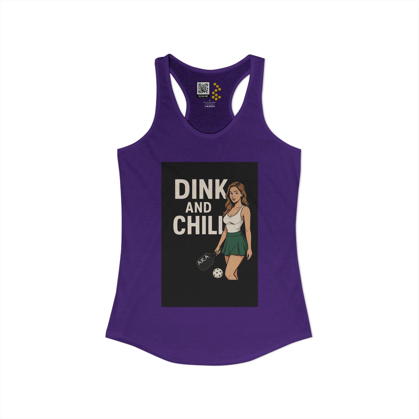 Dink and Chill Two Racerback Tank