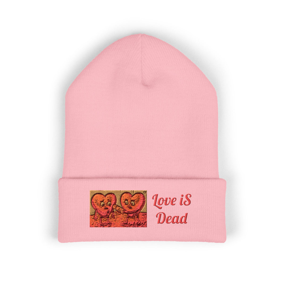 W. Red Love iS Dead Beanie