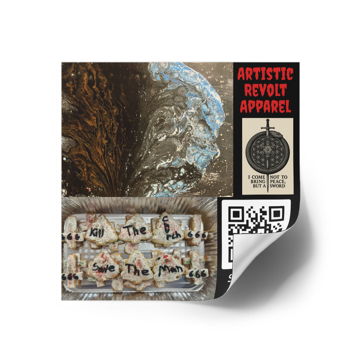 Buried Blue Race Stickers, Indoor\Outdoor