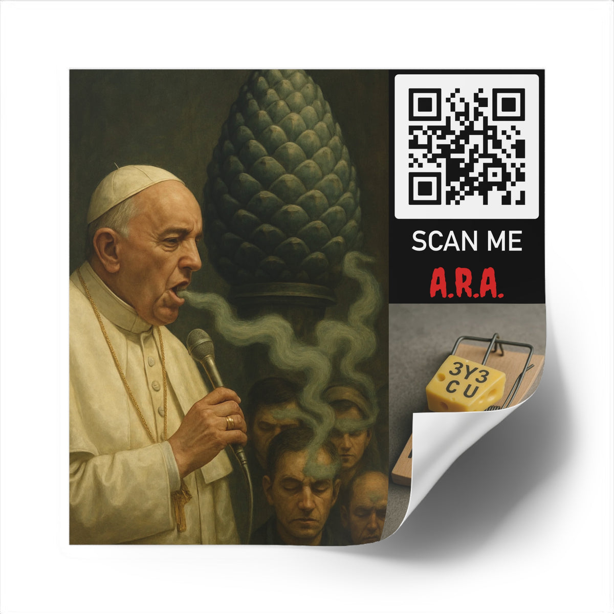 Pope's Smoke Stickers, Indoor\Outdoor