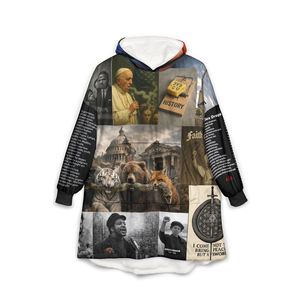 Poetic Silent Storm Hooded Blankie