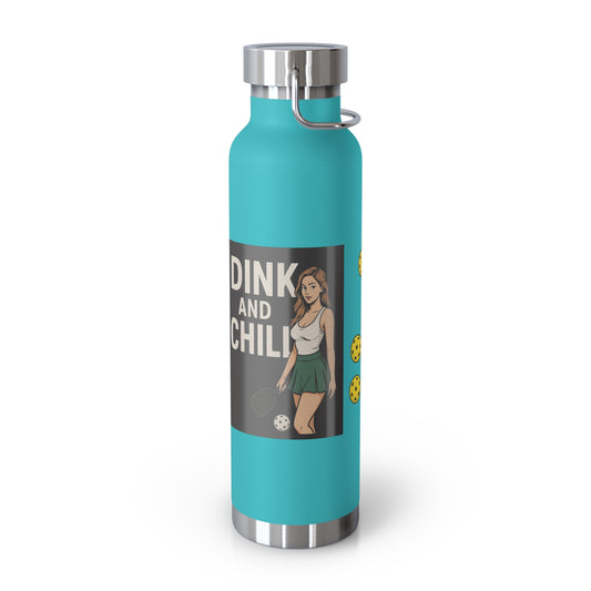 Dink and Chill Two Copper Insulated Bottle, 22oz