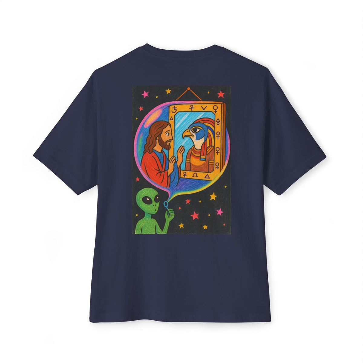 A. Jesus/Horus Mirror Boxy Tee
