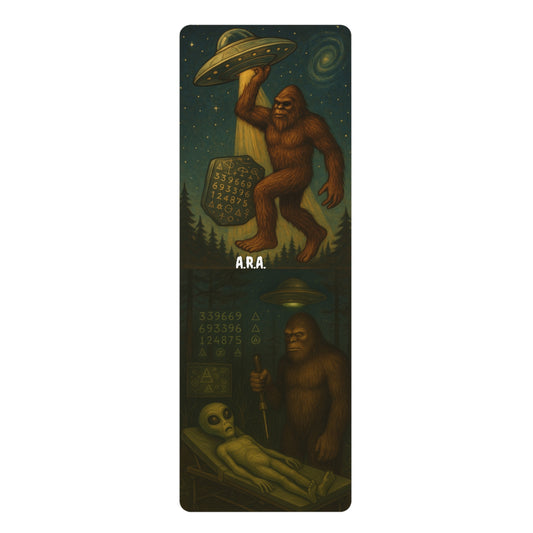 C. Bigfoot Abduction Yoga Mat