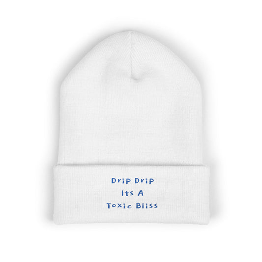 Z. Drip Drip Blue  Beanie (Embroidery)