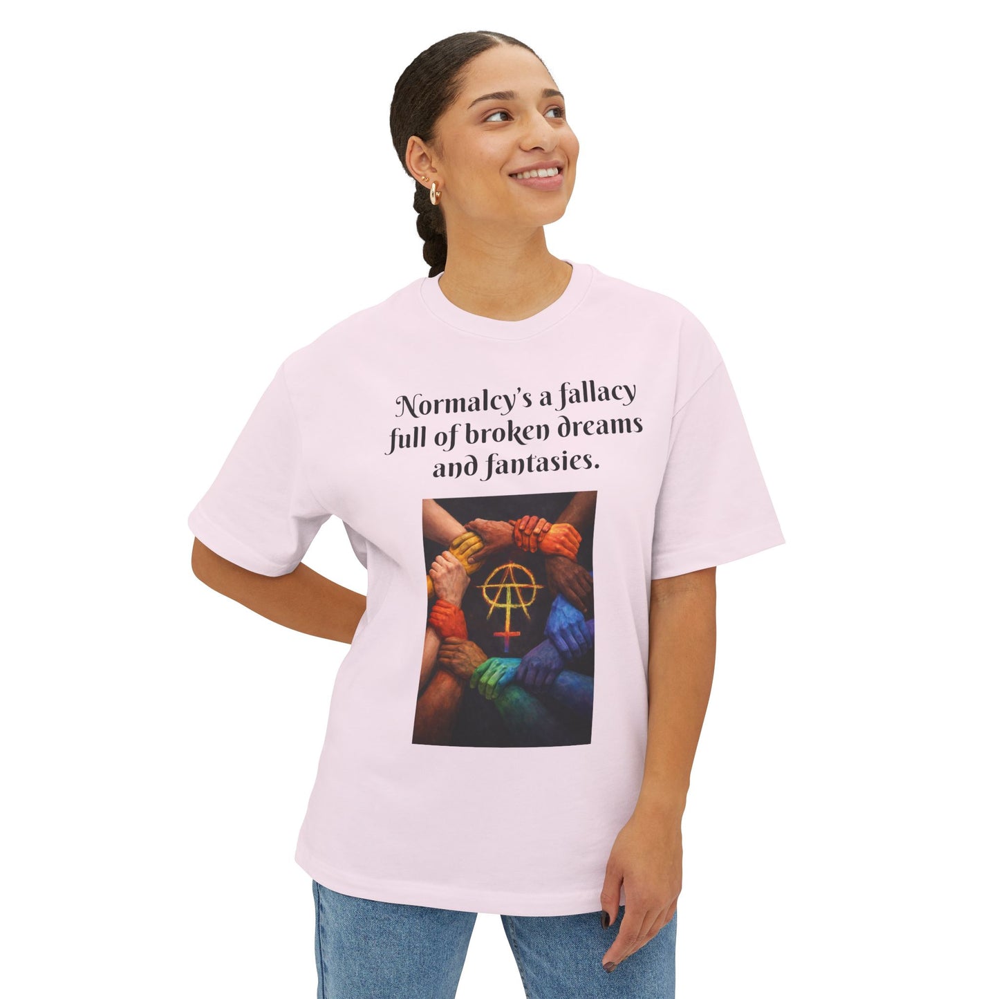 D. Rain On My pARAde Boxy Tee