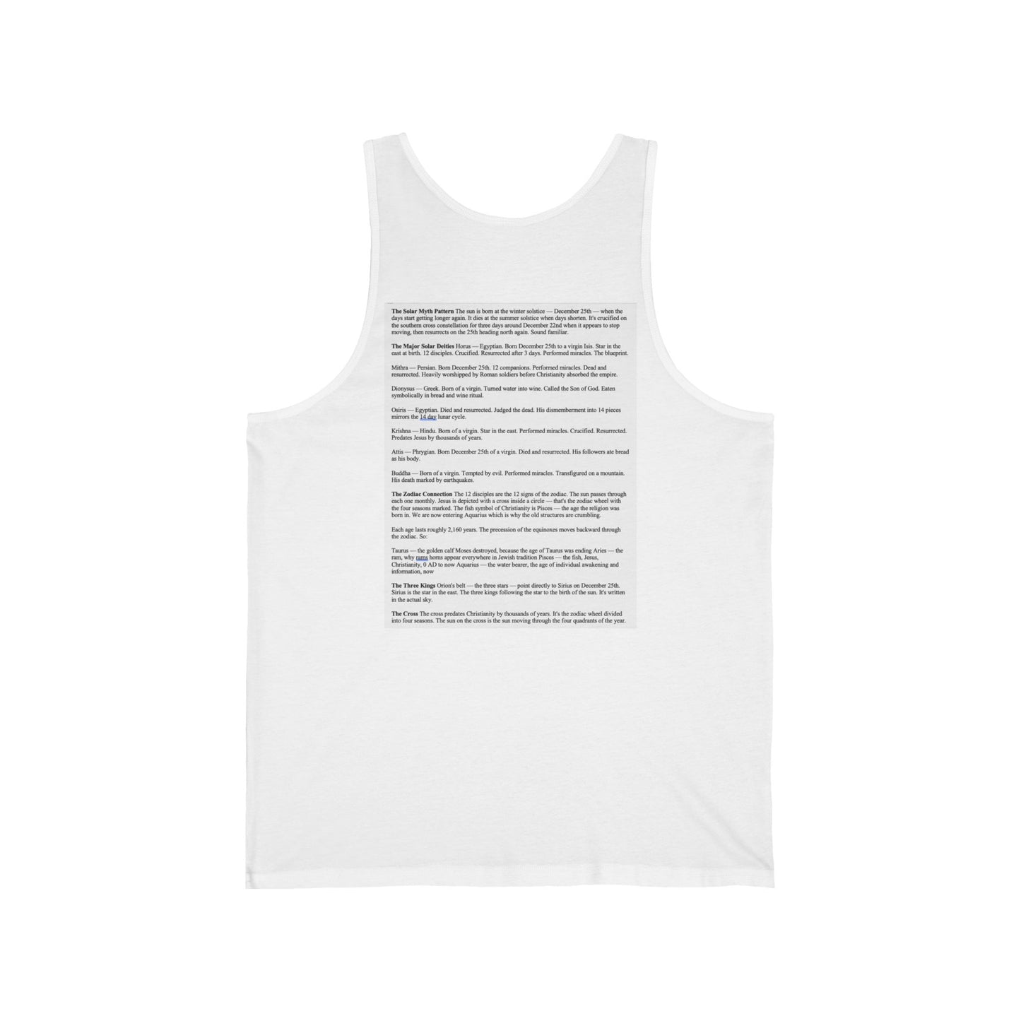 Sun Religion Unisex Tank