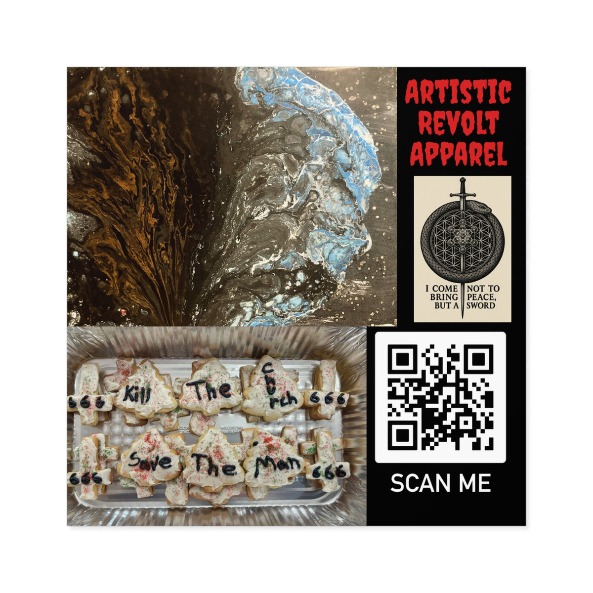 Buried Blue Race Stickers, Indoor\Outdoor