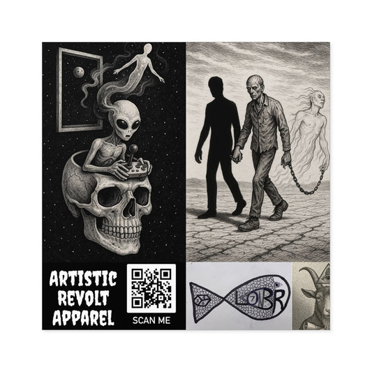 Aliens in my BRaiN Stickers, Indoor\Outdoor