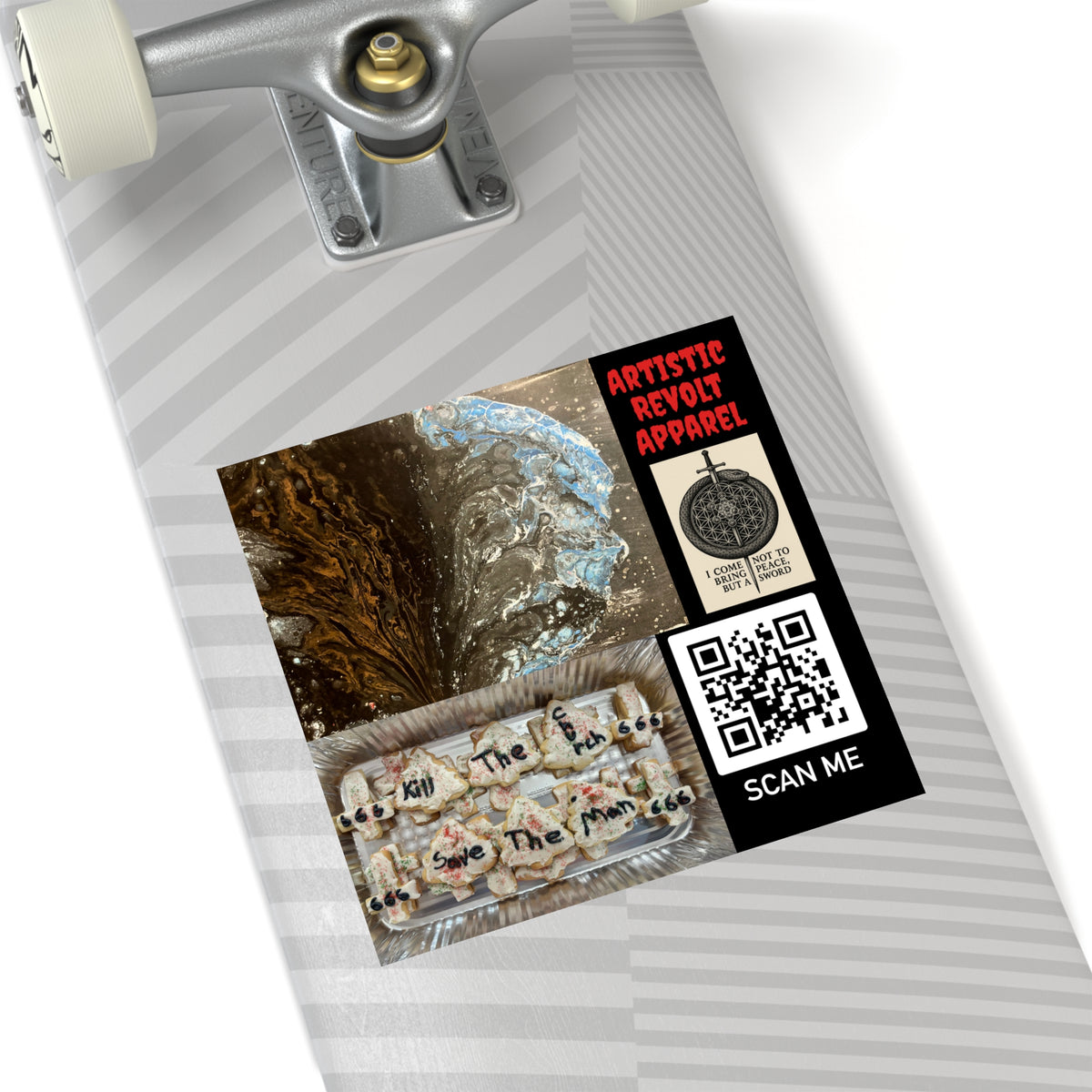 Buried Blue Race Stickers, Indoor\Outdoor