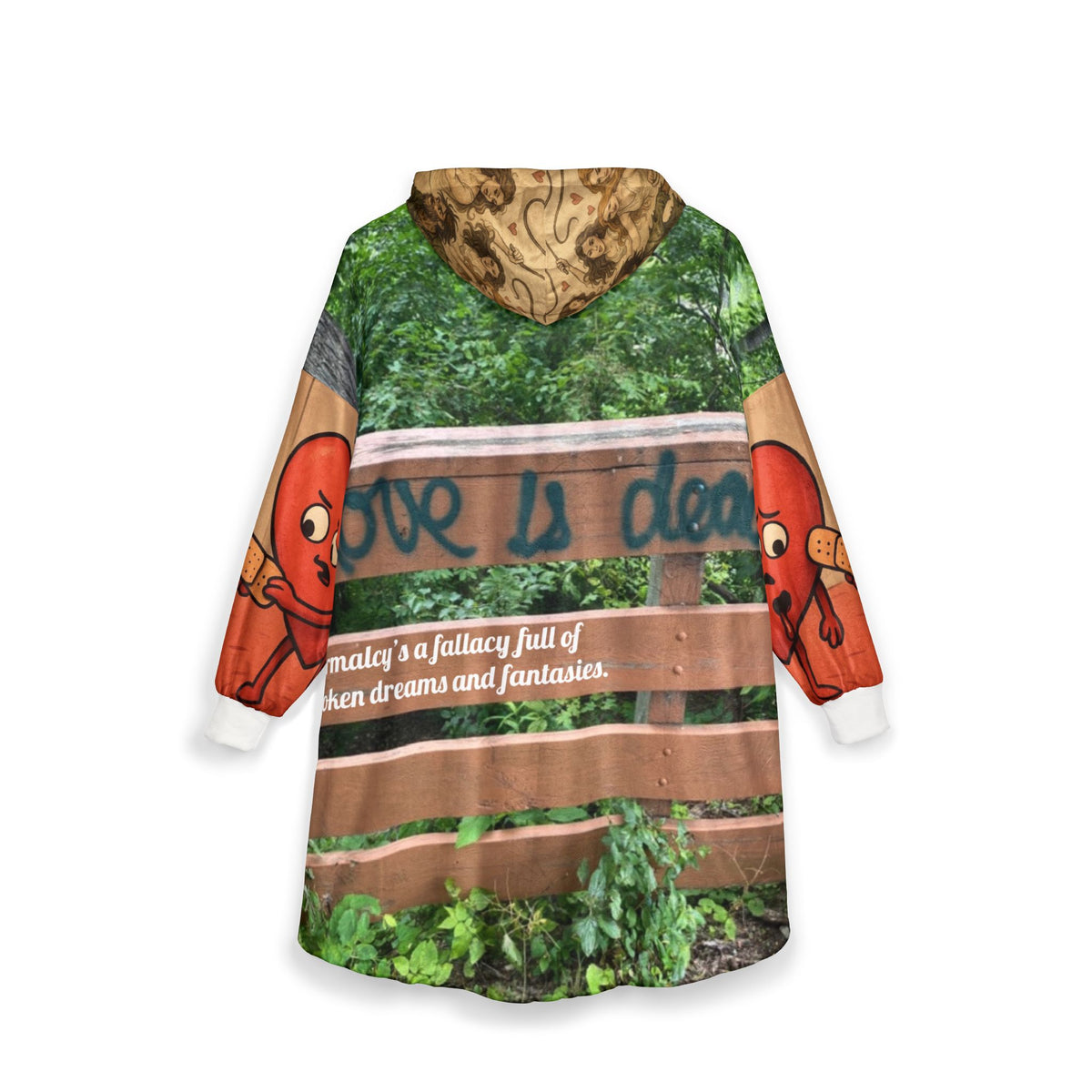 F. Love iS Dead Hooded Blanket