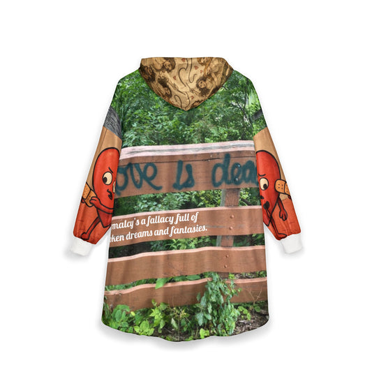 F. Love iS Dead Hooded Blanket