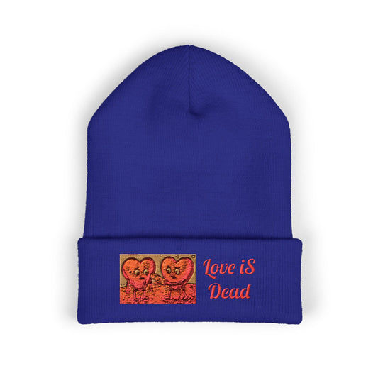 W. Red Love iS Dead Beanie