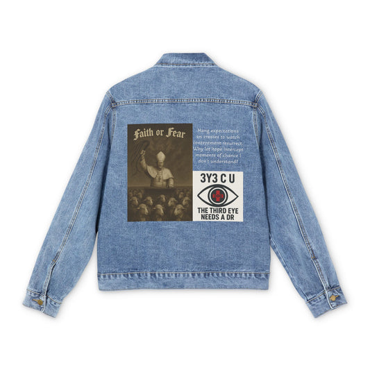 E. Faith or Fear Denim Jacket