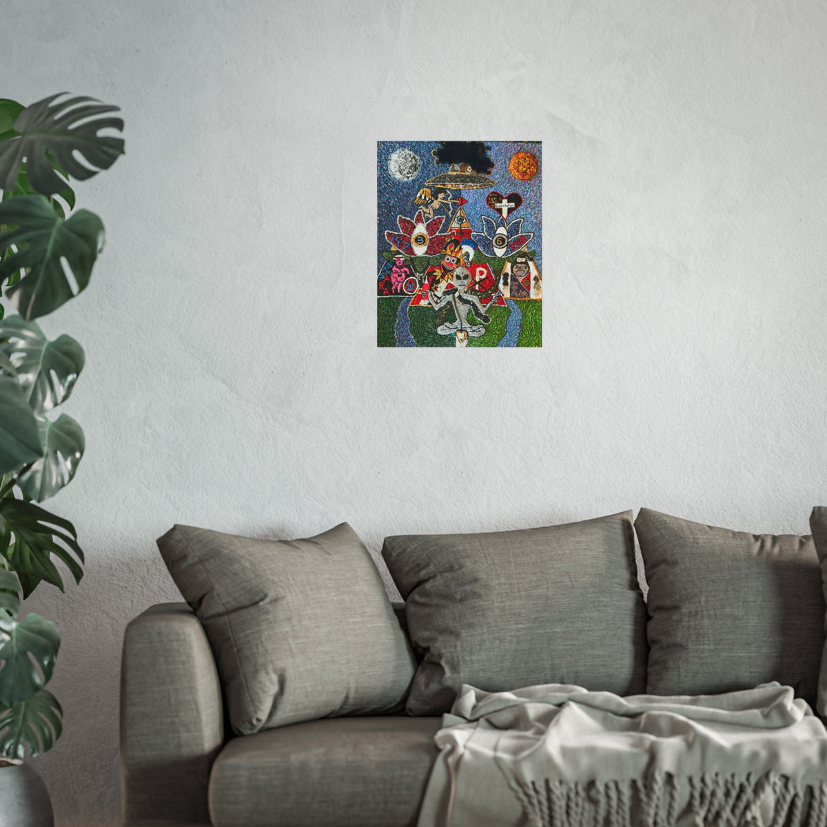 Alien Magician Art Posters