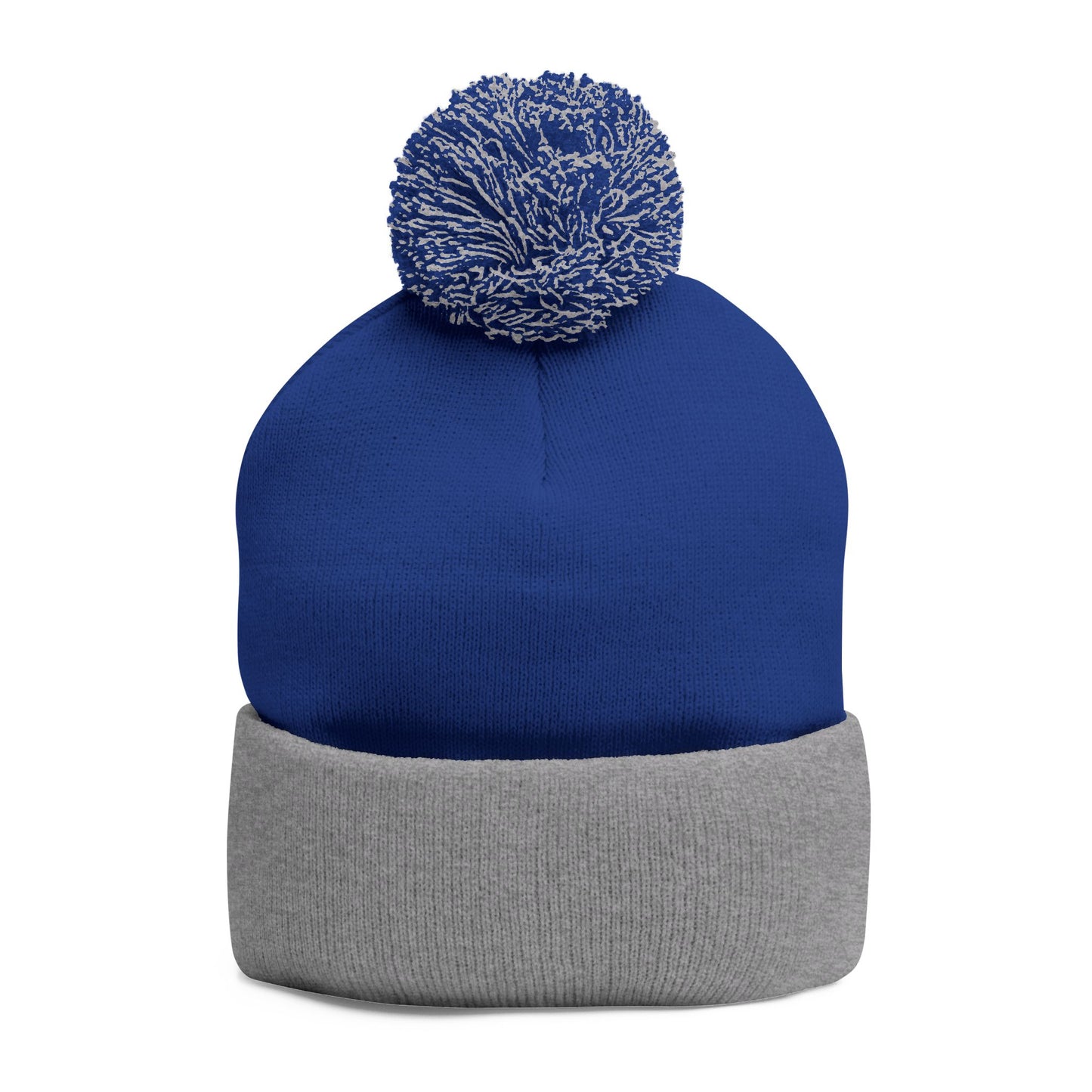 Y. Drip Drip White Pom-Pom Knit Cap (Embroidery)