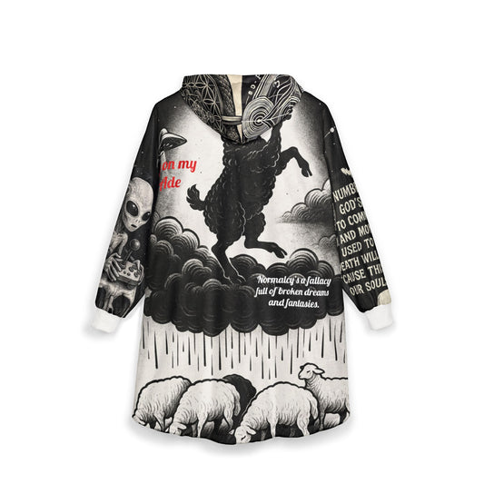F. Rain On My pARAde Hooded Blanket