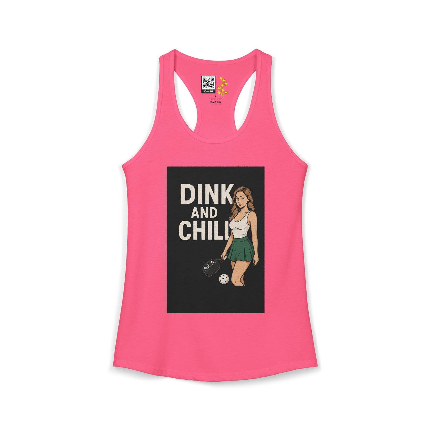 Dink and Chill Two Racerback Tank