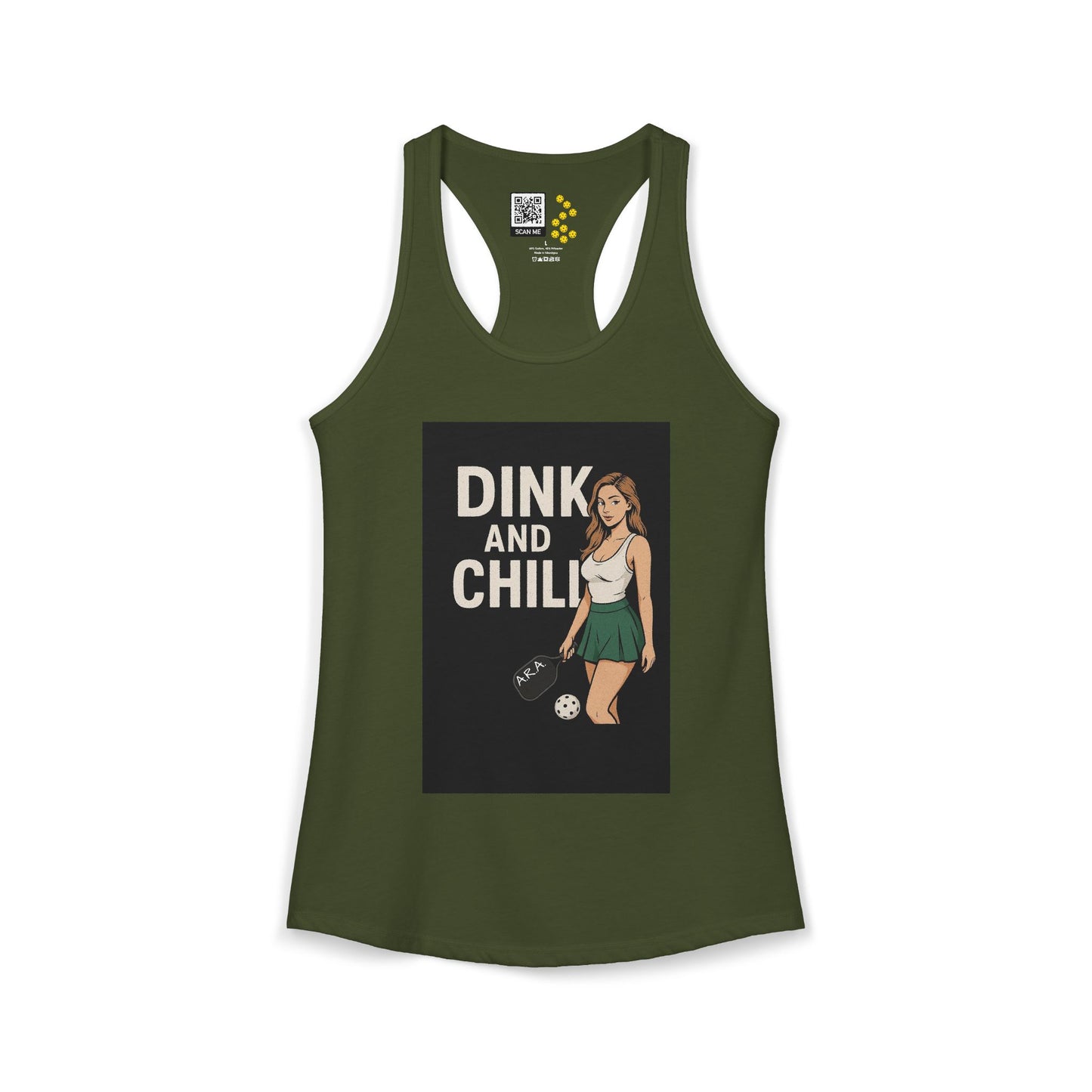 Dink and Chill Two Racerback Tank