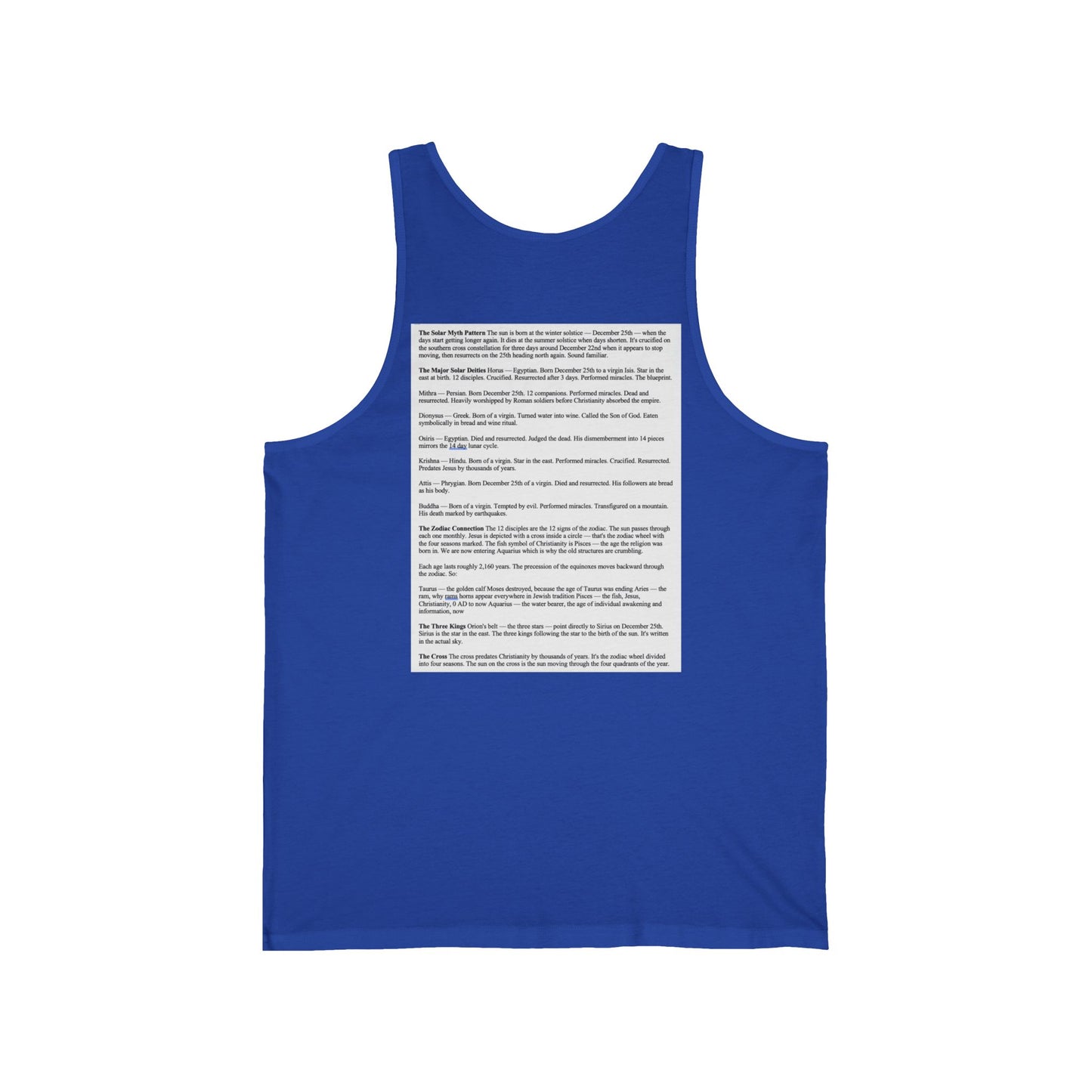 Sun Religion Unisex Tank
