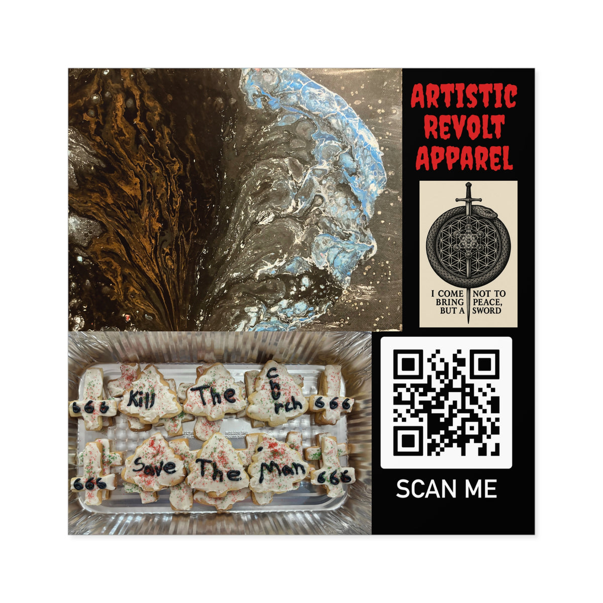 Buried Blue Race Stickers, Indoor\Outdoor