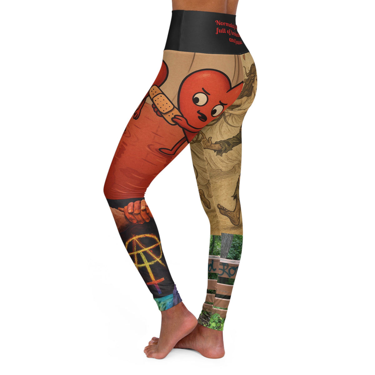 H. Love iS Dead Yoga Leggings