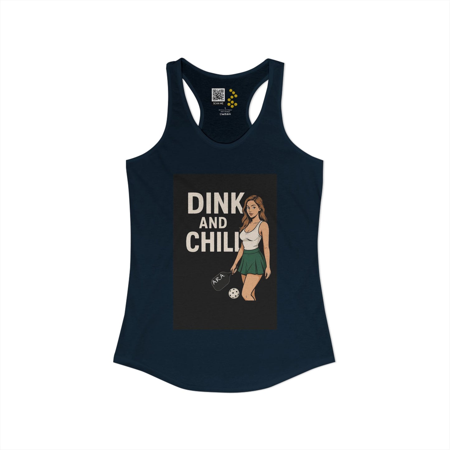 Dink and Chill Two Racerback Tank