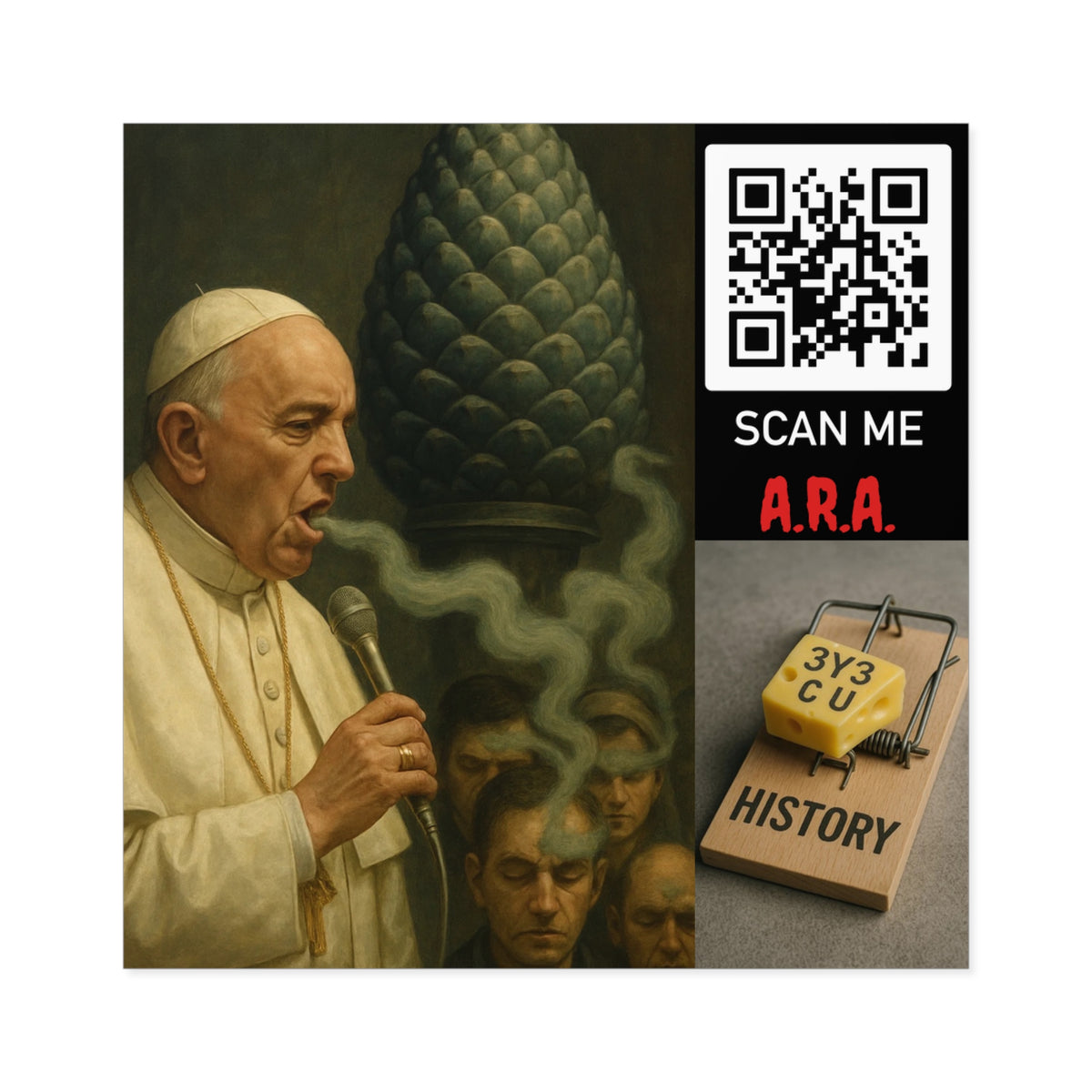 Pope's Smoke Stickers, Indoor\Outdoor