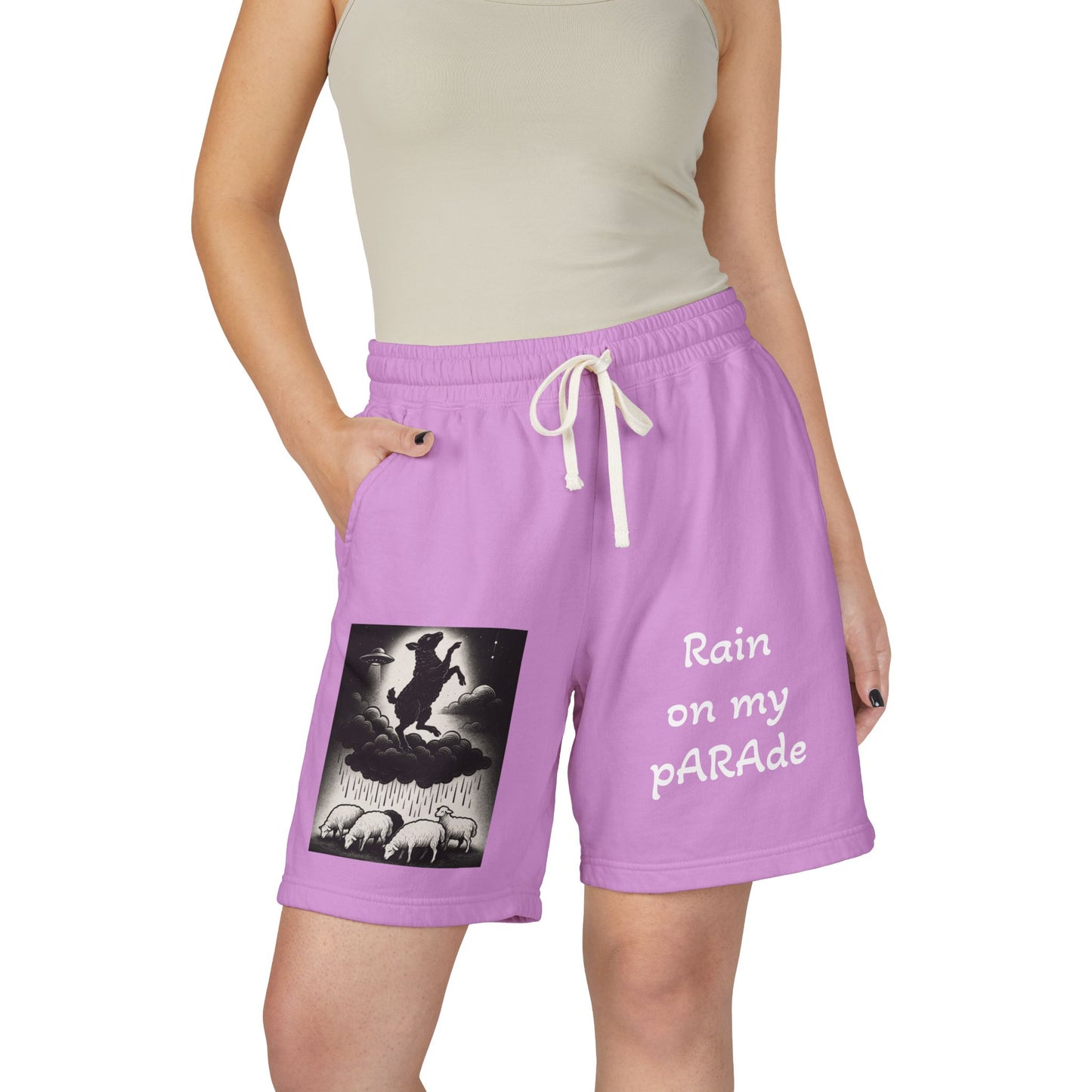 I. Rain on my Parade Lightweight Fleece Sweat Shorts