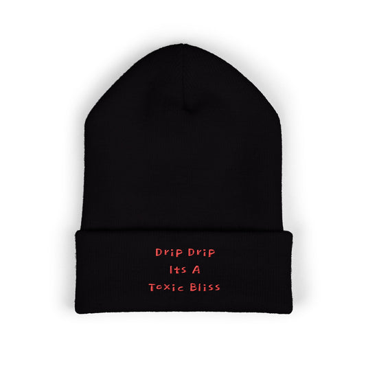 Z. Drip Drip Red Beanie (Embroidery)