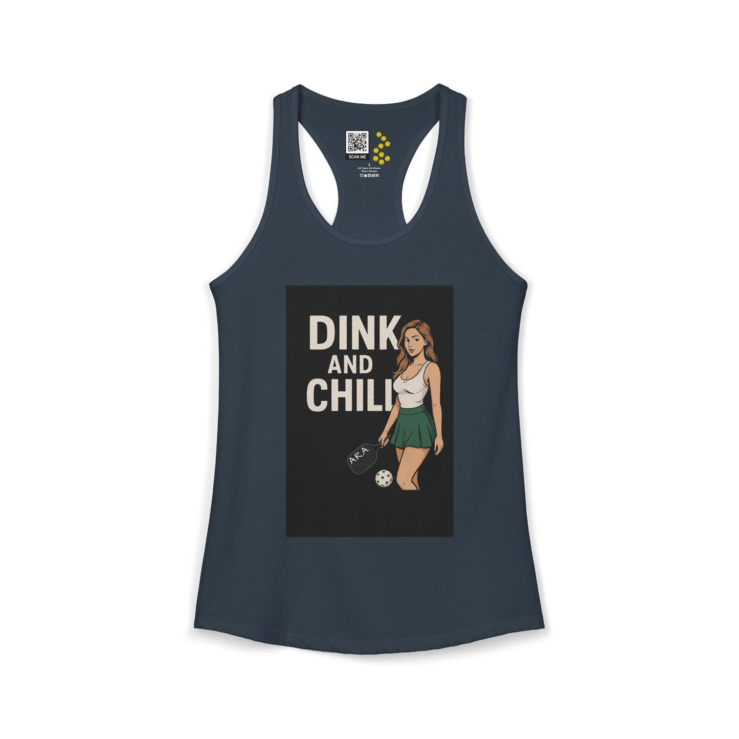 Dink and Chill Two Racerback Tank