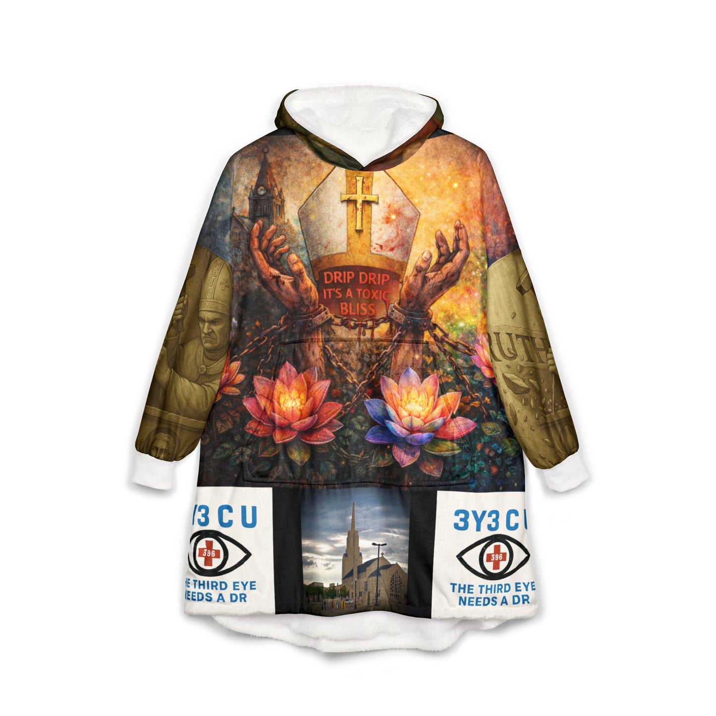 F. Doctrine Built On Bones Hooded Blankie