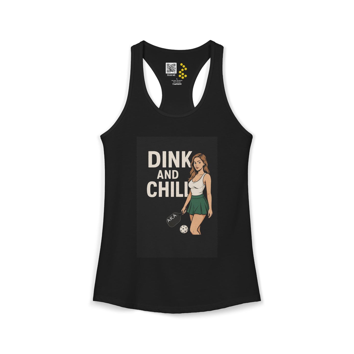 Dink and Chill Two Racerback Tank