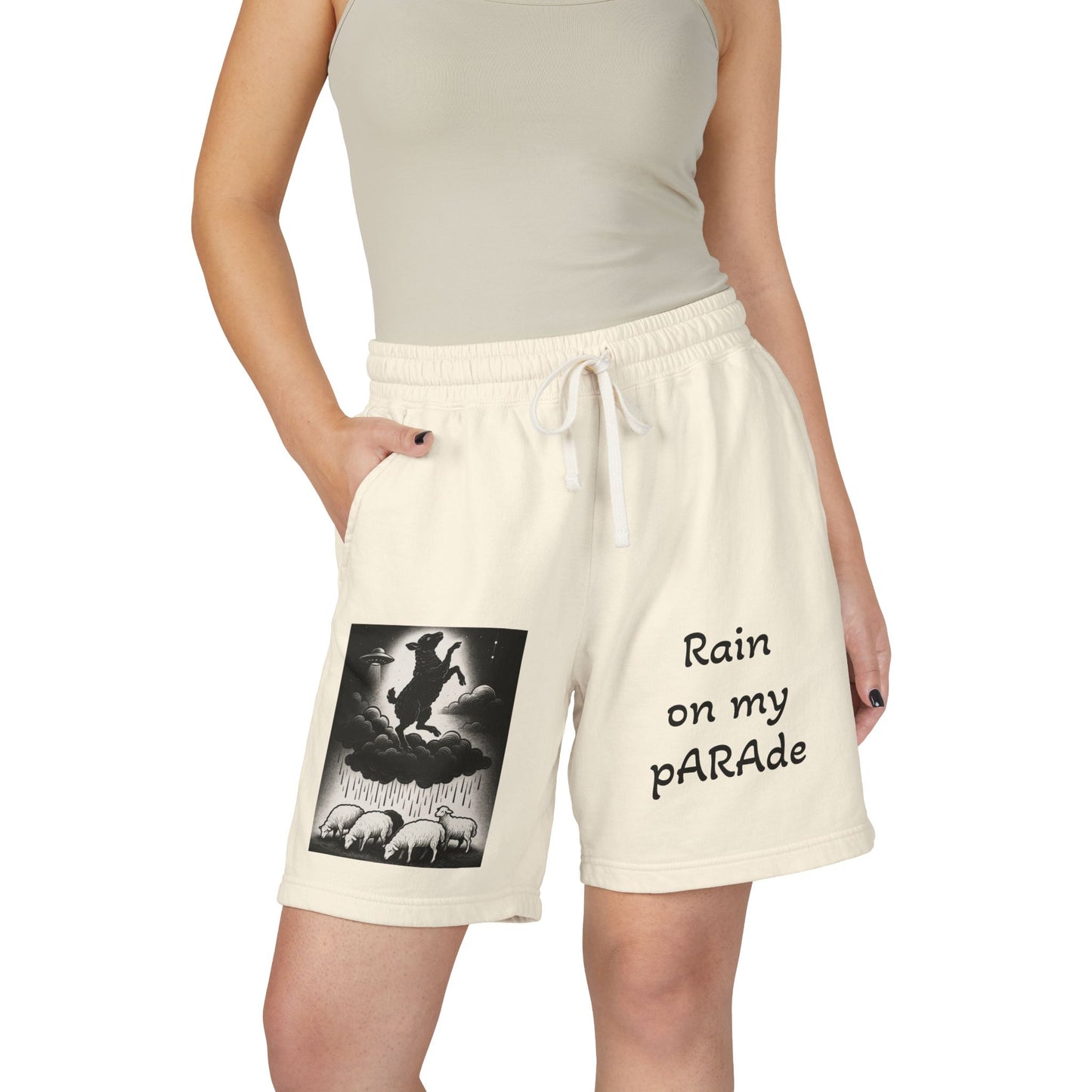 I. Rain on my Parade Lightweight Fleece Sweat Shorts