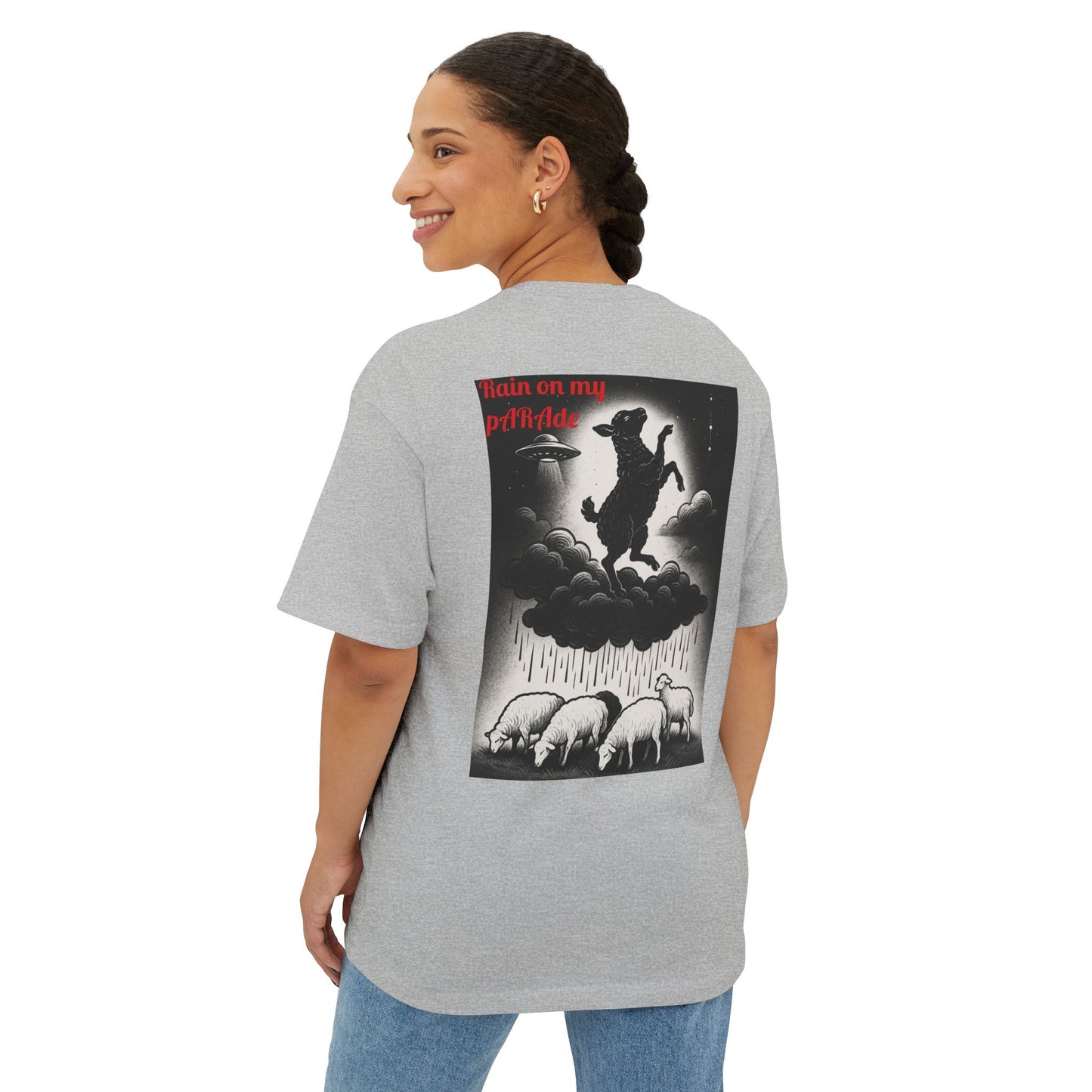 D. Rain On My pARAde Boxy Tee