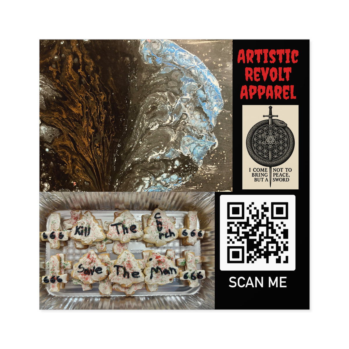 Buried Blue Race Stickers, Indoor\Outdoor