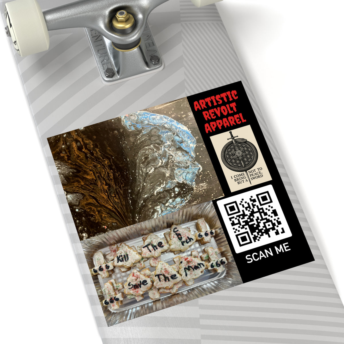 Buried Blue Race Stickers, Indoor\Outdoor