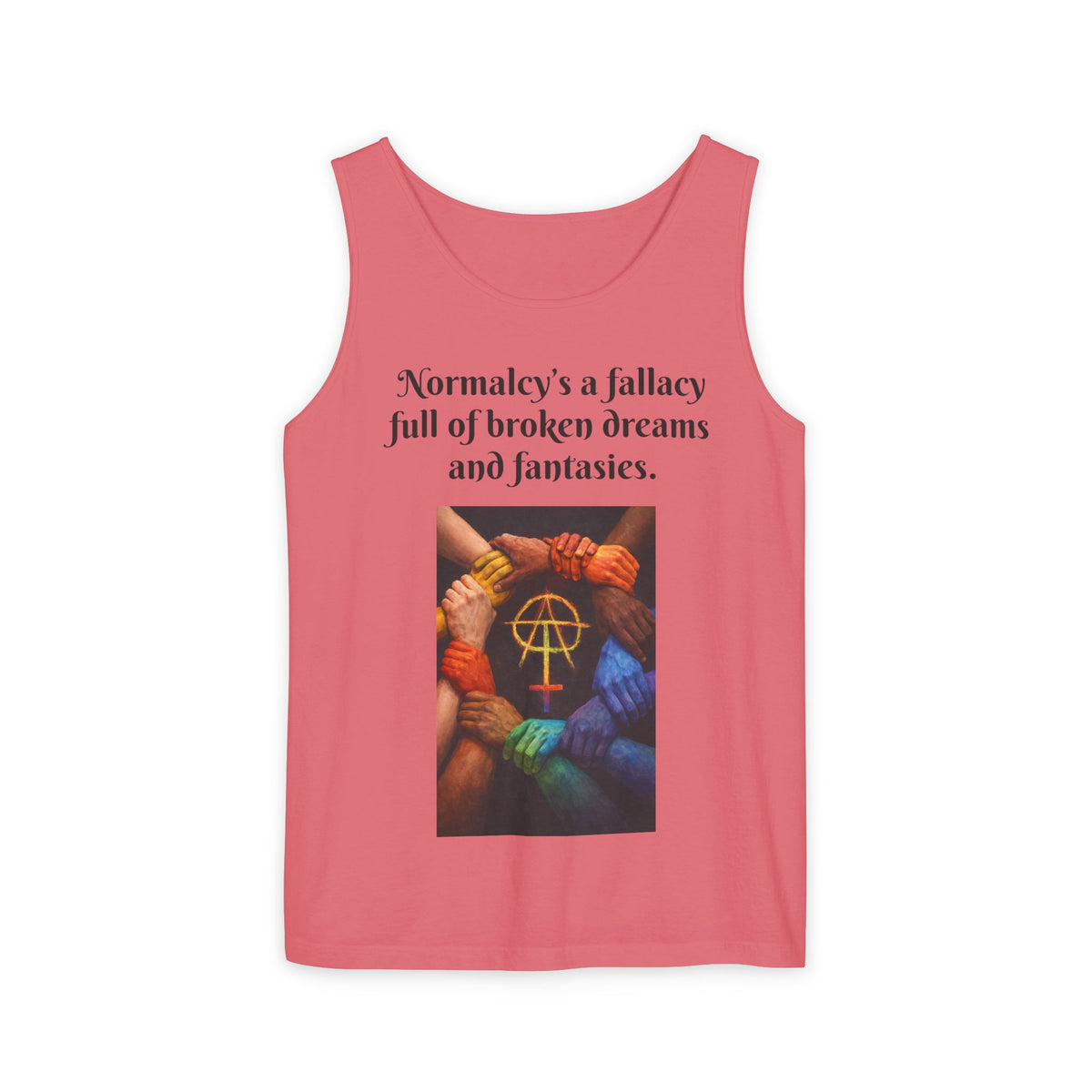 D. Rain On My pARAde Tank Top