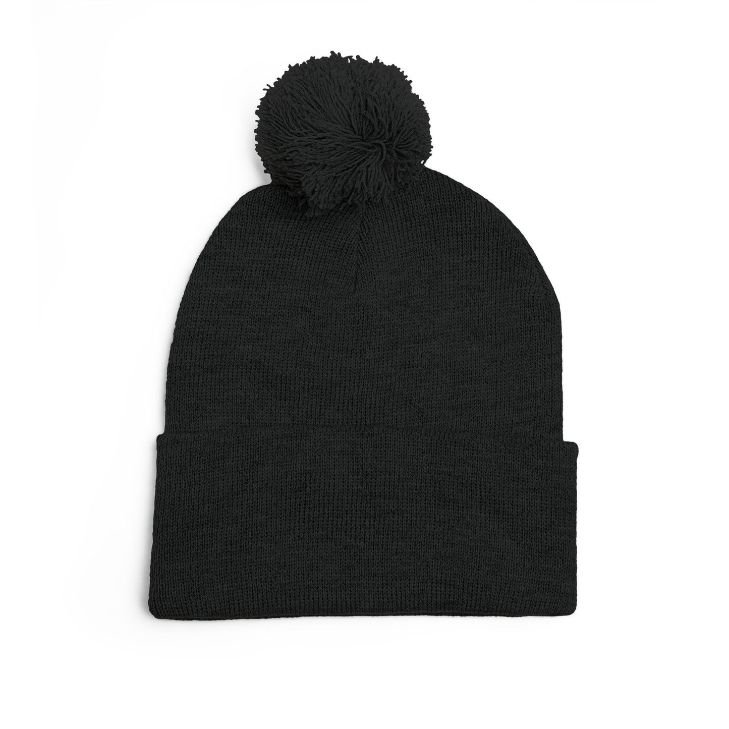 Y. Drip Drip White Pom-Pom Knit Cap (Embroidery)
