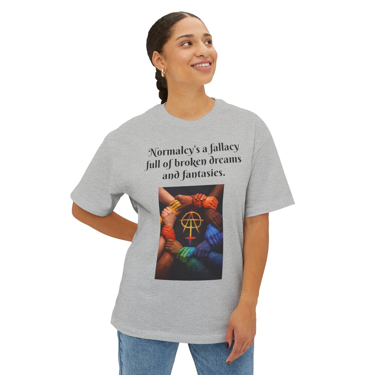 D. Rain On My pARAde Boxy Tee