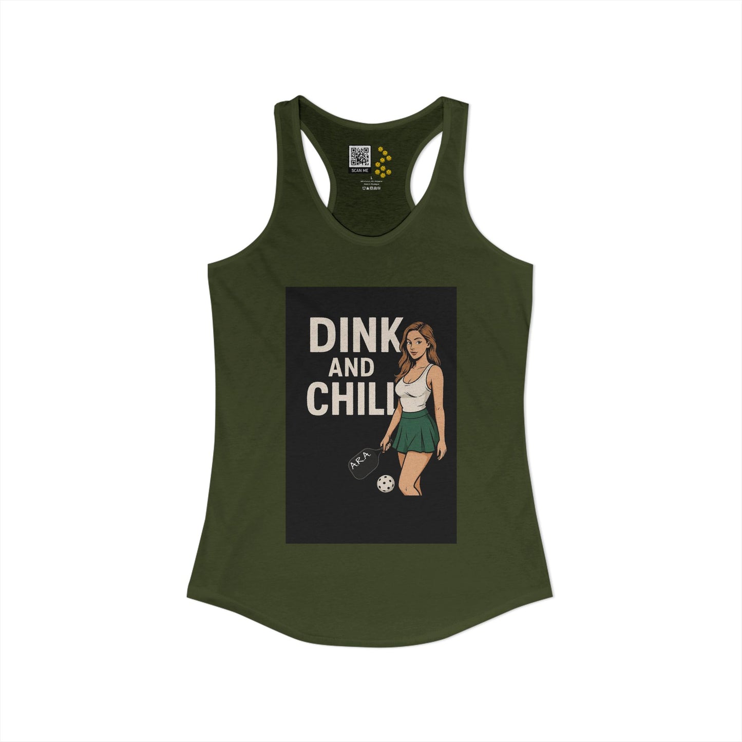 Dink and Chill Two Racerback Tank