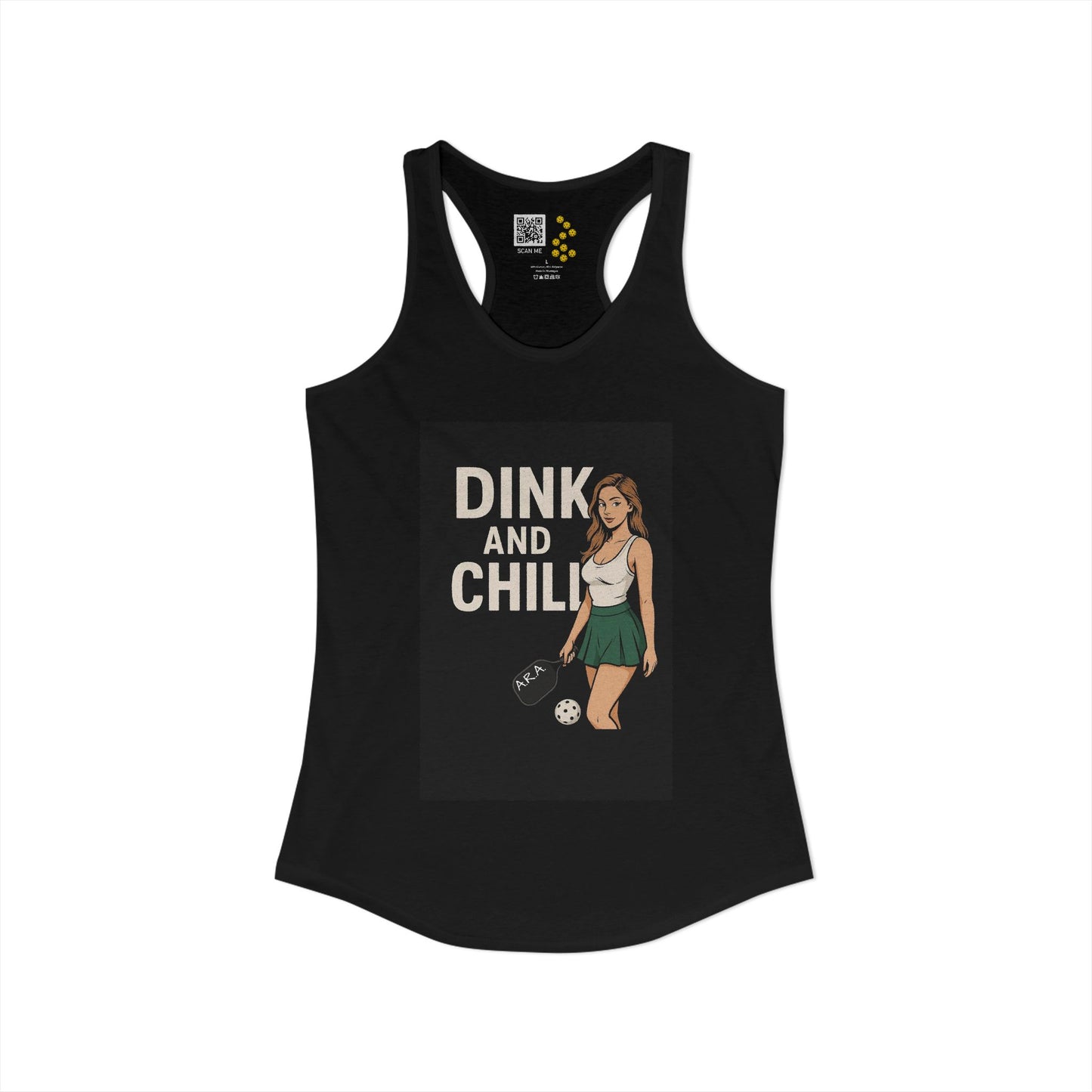 Dink and Chill Two Racerback Tank