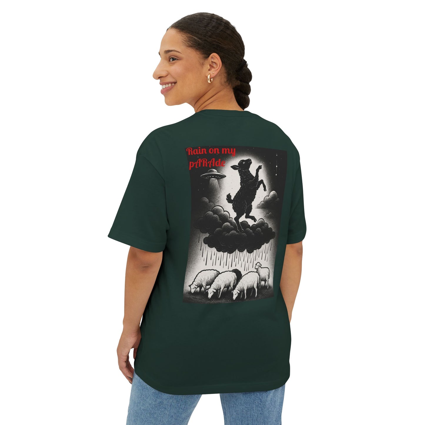 D. Rain On My pARAde Boxy Tee